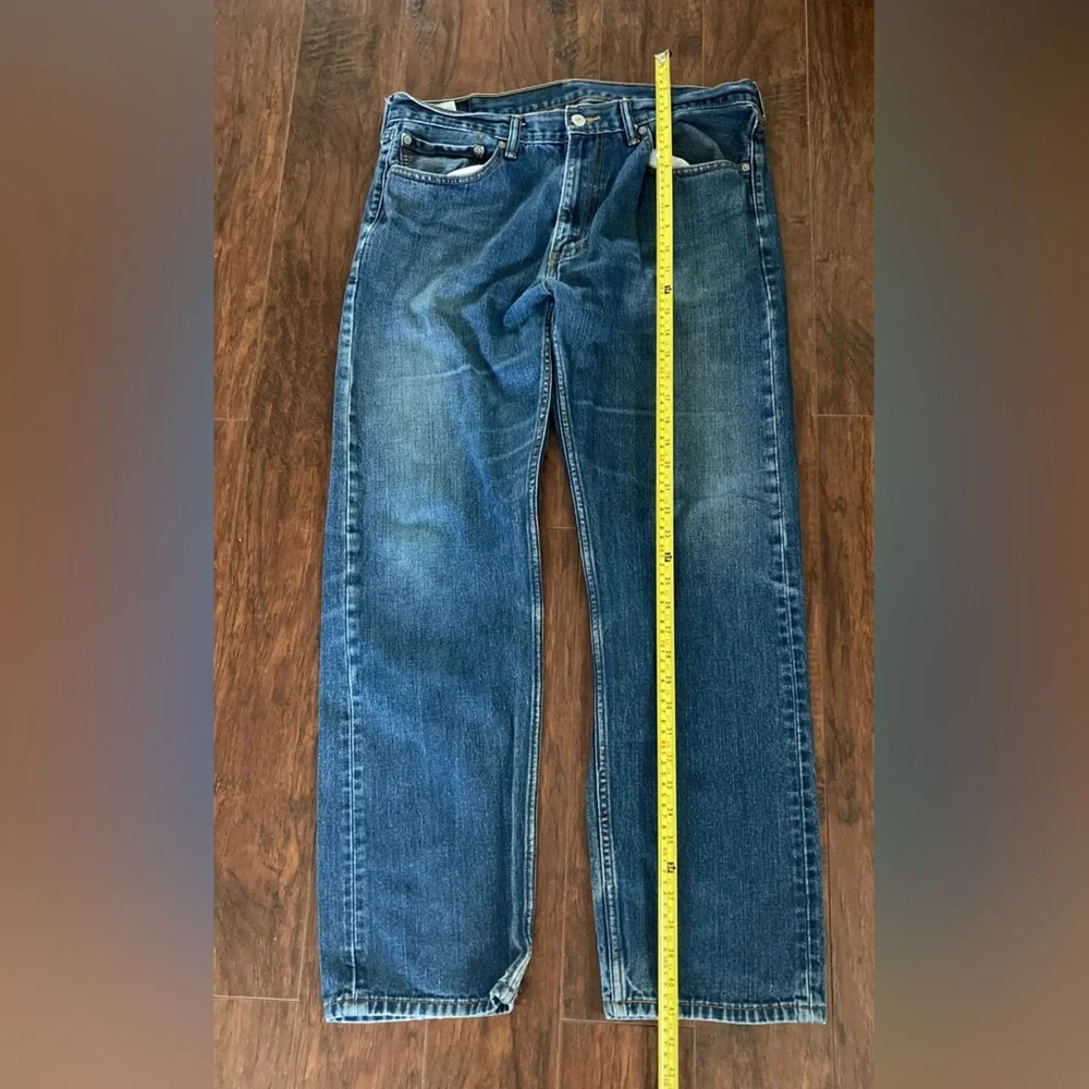 Levi's 505 Mens SZ 36W 32LBlue regular fit Jeans with Faded Denim Look